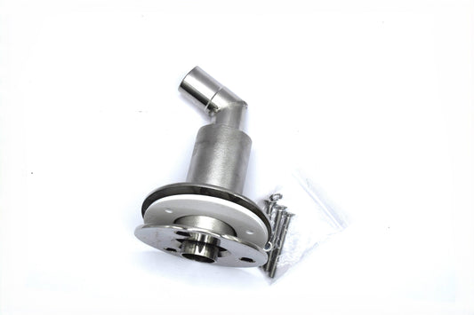 Thru Hull Fitting, 24 mm, 90° Base, Angled Connector, with Screws image 0