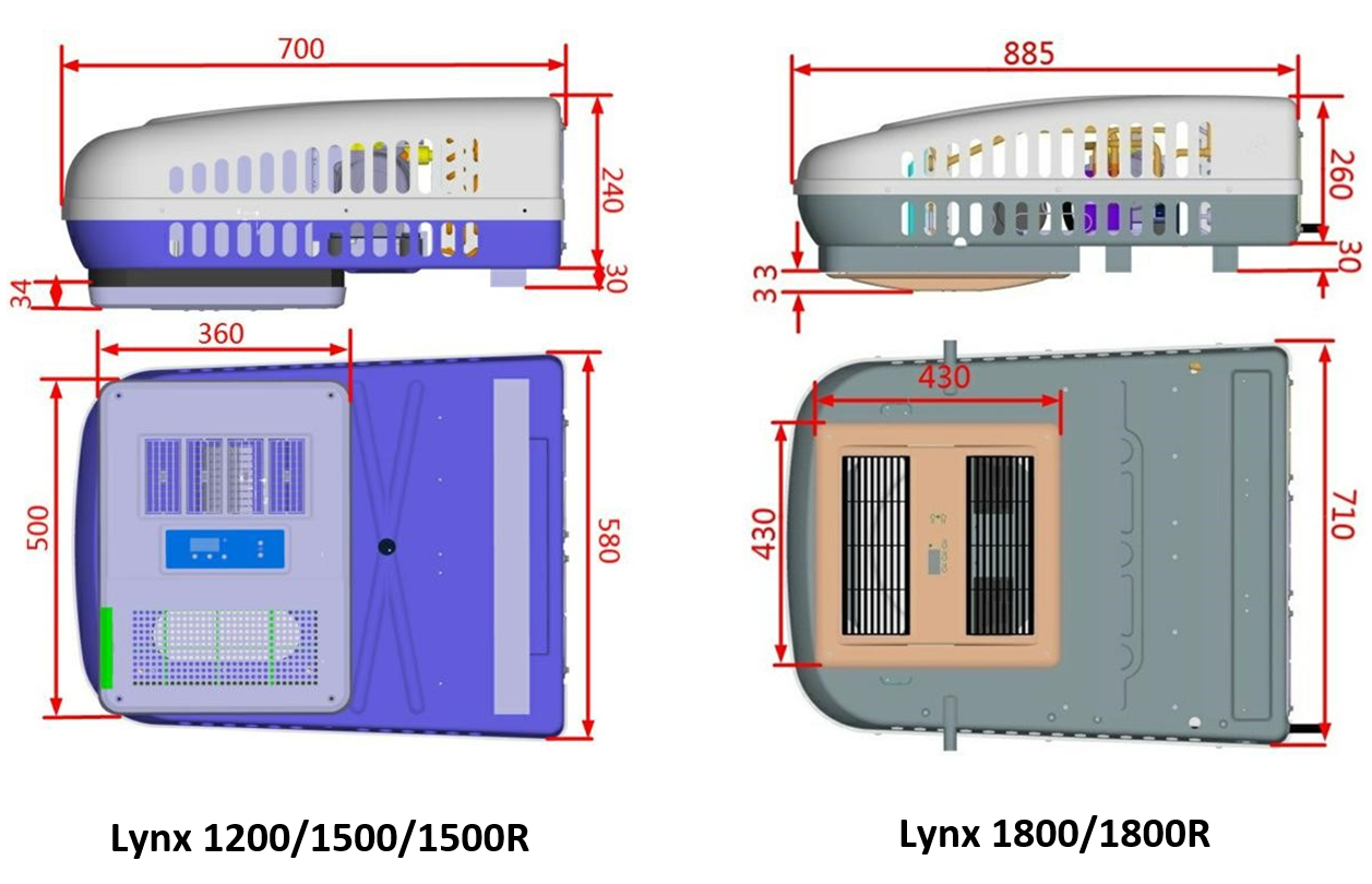 Rooftop AC Kit, 4800 BTU, 12V image 2
