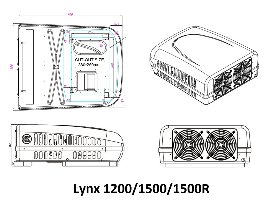 Rooftop AC/Heater Kit, 4800 BTU, 12V image 4