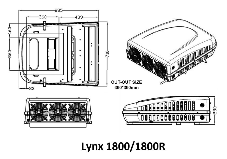 Rooftop AC/Heater Kit, 7800 BTU, 24V image 3