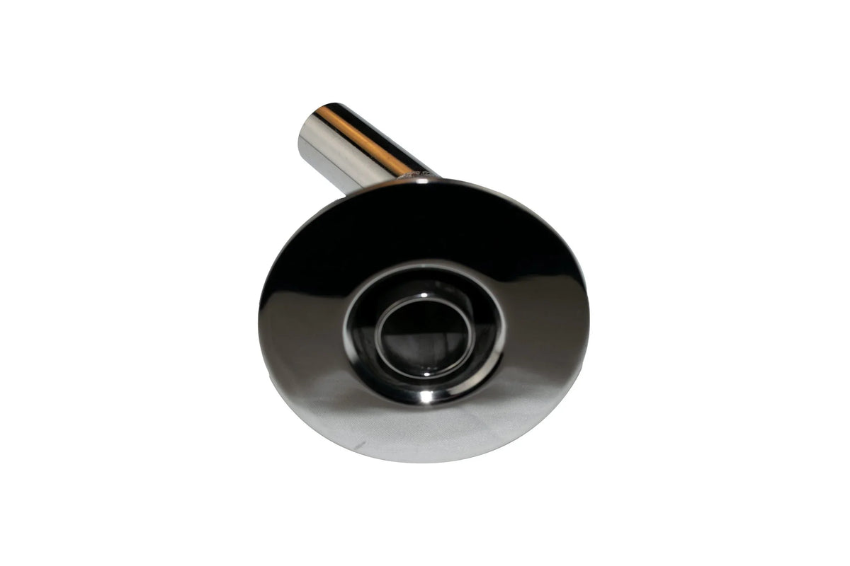 Thru Hull Fitting, 24 mm, 90° Base, Angled Connector, Boltless image 1