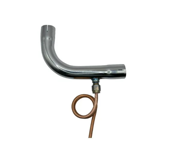 Exhaust Elbow with Drain, 24 mm, Slitted image 0