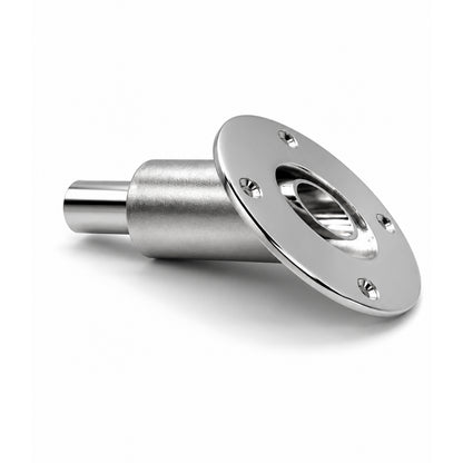 Thru Hull Fitting, 22 mm, 45° Base, Straight Connector with Screws