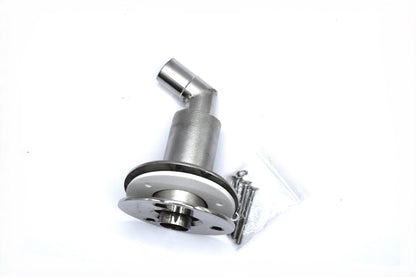 Thru Hull Fitting, 24 mm, 90° Base, Angled Connector, with Screws image 1
