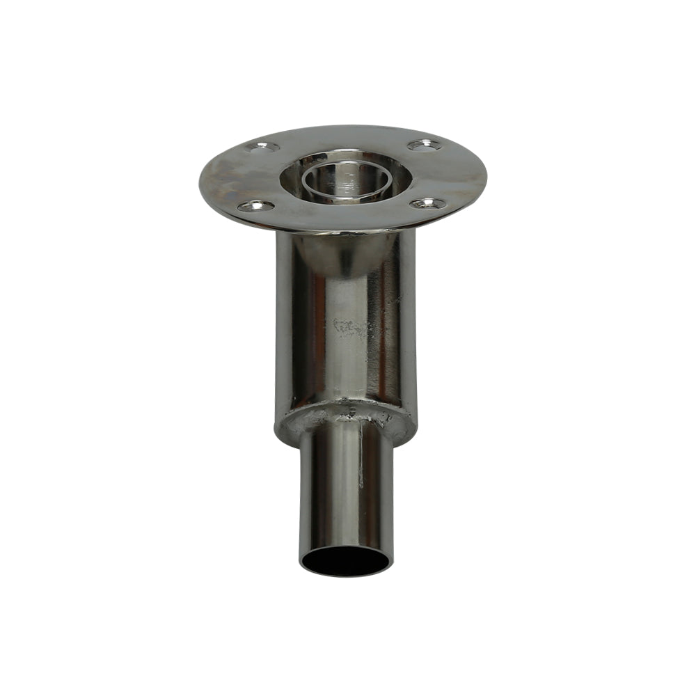 Thru Hull Fitting, 24 mm, 45° Base, Straight Connector with Screws image 0