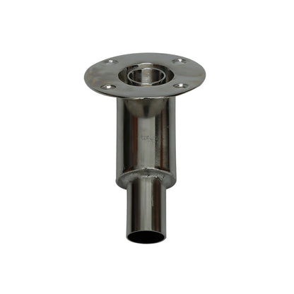 Thru Hull Fitting, 24 mm, 45° Base, Straight Connector with Screws image 0