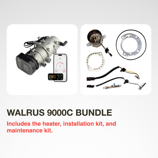 Heater Bundle, WALRUS 9000C/Maintenance Kit, 24V, Diesel, Digital Controller
