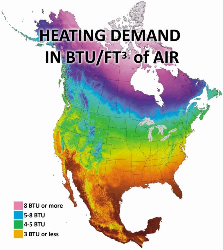 Heating btu demand and calculations general components